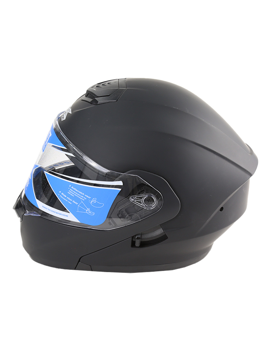 Foto 3 | Casco Abatible Para Moto X-one Negro Mate, Certificado, Ideal Para Hombre Y Mujer, Seguridad Y Comodidad Para Motoci