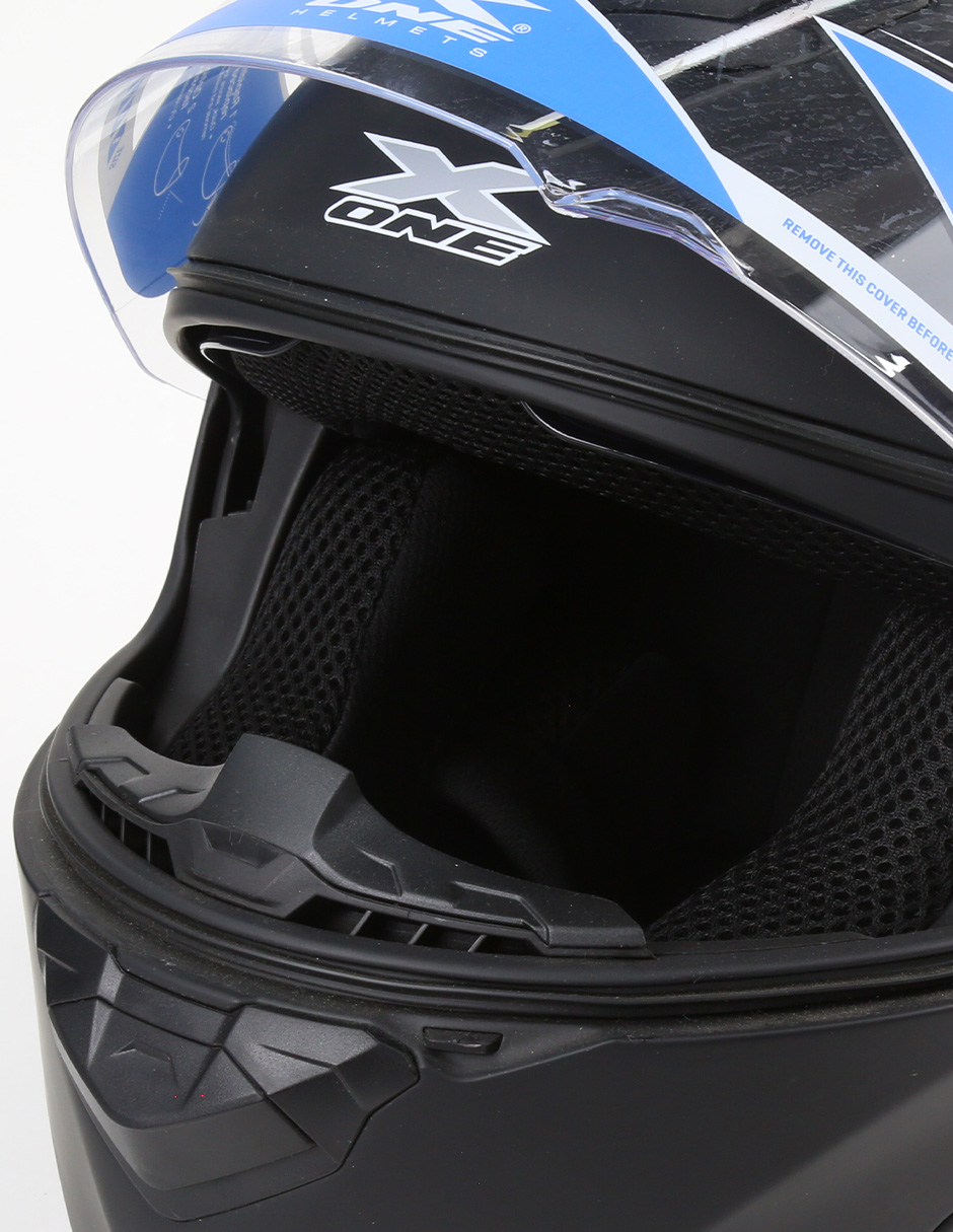 Foto 6 pulgar | Casco Abatible Para Moto X-one Negro Mate, Certificado, Ideal Para Hombre Y Mujer, Seguridad Y Comodidad Para Motoci