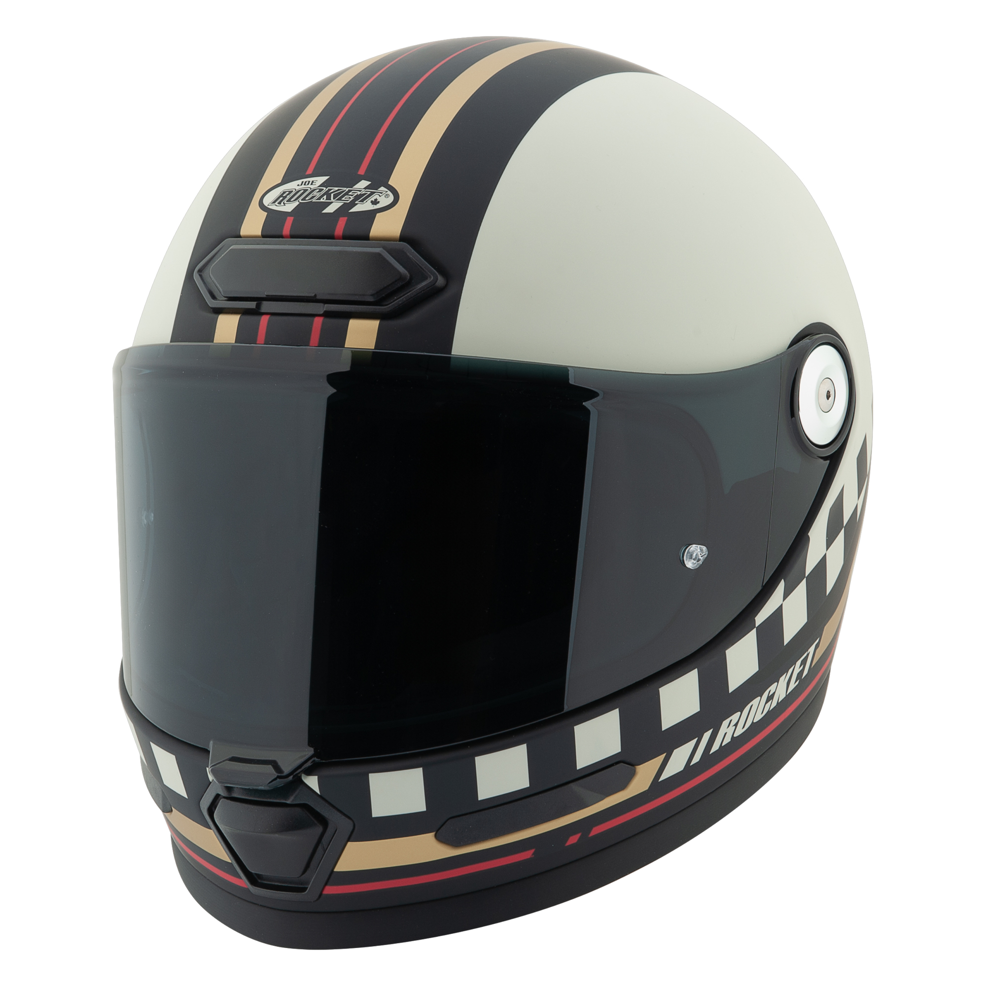 Casco Joe Rocket Rkt 180 Classic 92’, Certificación Dot, Mica Resistente A Rayos Uv Con Ventilación Cross Lin