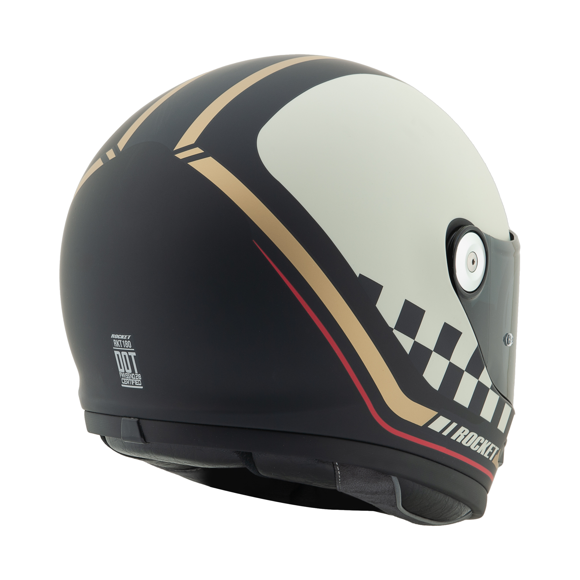 Foto 4 pulgar | Casco Joe Rocket Rkt 180 Classic 92’, Certificación Dot, Mica Resistente A Rayos Uv Con Ventilación Cross Lin