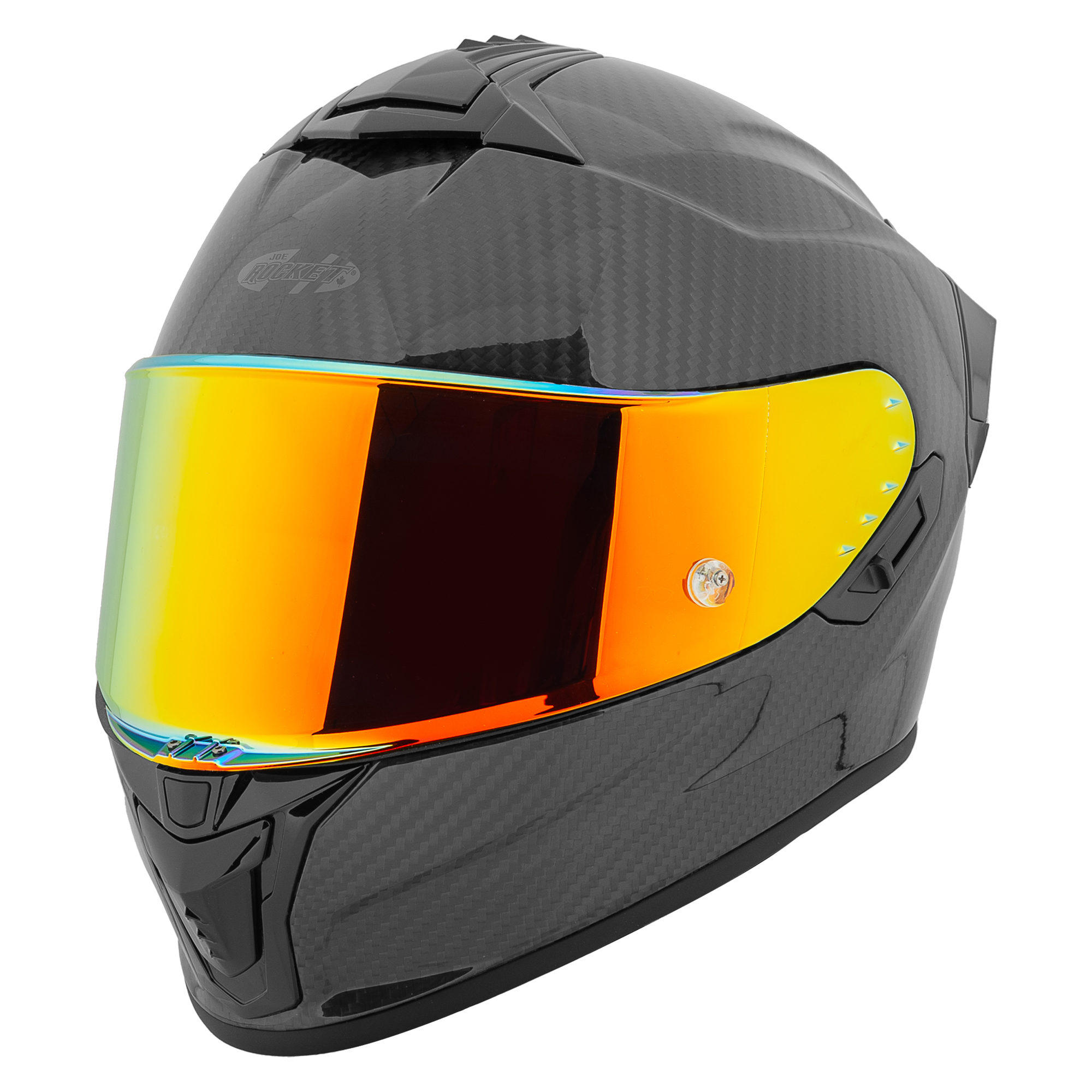 Joe Rocket Rkt 700 Ion – Casco De Carbono Con Certificación Ece 22-06, Visor Solar  Y Cierre Doble D
