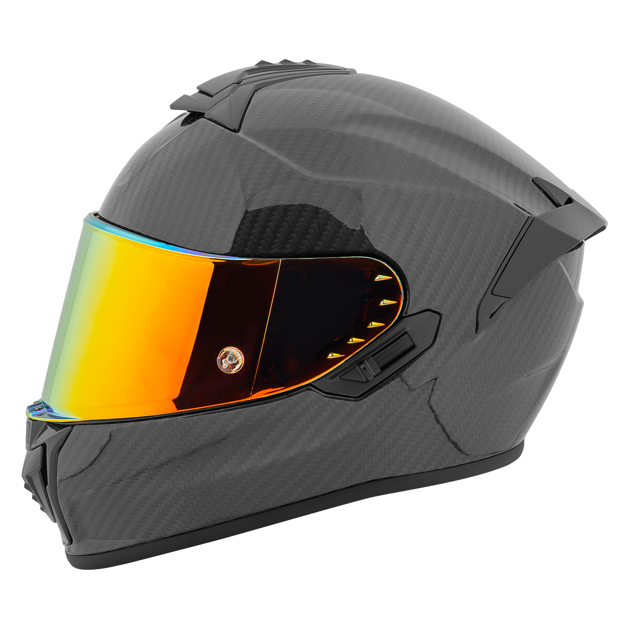 Foto 3 pulgar | Joe Rocket Rkt 700 Ion – Casco De Carbono Con Certificación Ece 22-06, Visor Solar  Y Cierre Doble D