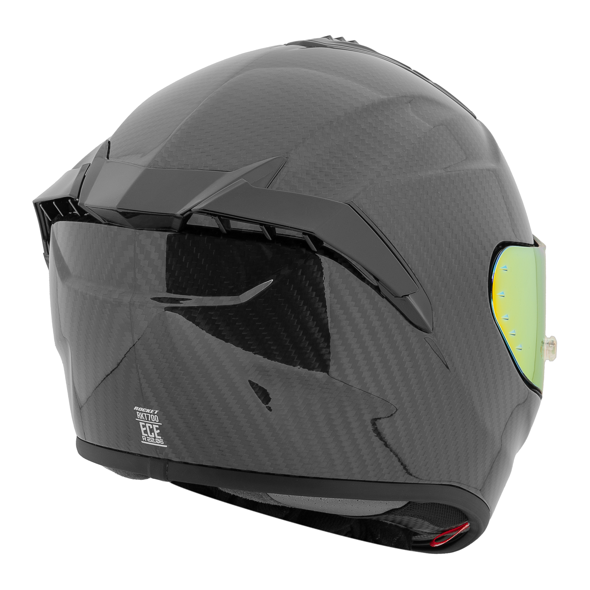Foto 4 pulgar | Joe Rocket Rkt 700 Ion – Casco De Carbono Con Certificación Ece 22-06, Visor Solar  Y Cierre Doble D