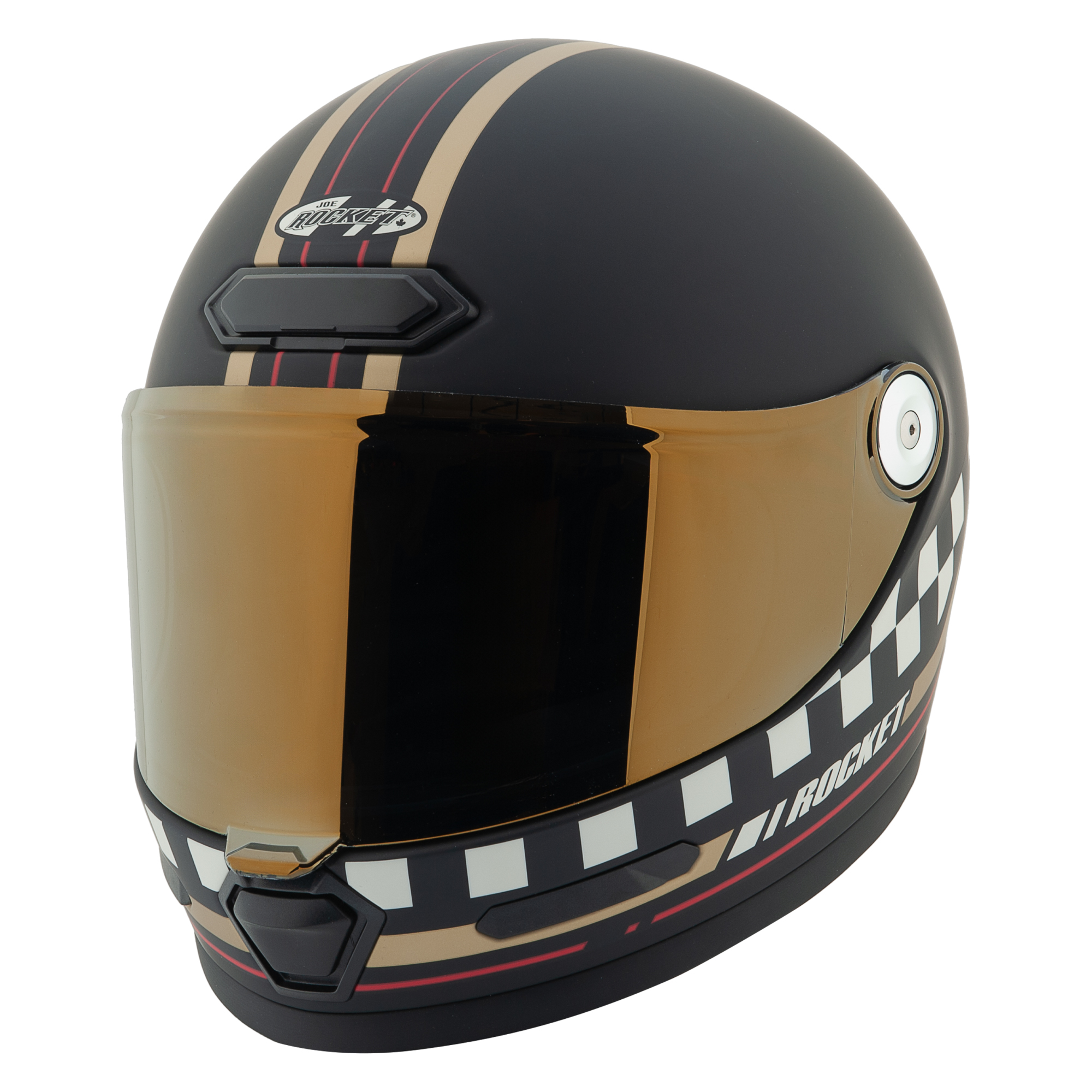 Casco Joe Rocket Rkt 180 Classic 92’ Certificación Dot, Mica Resistente A Rayos Uv, Ventilación Cross Link Y F