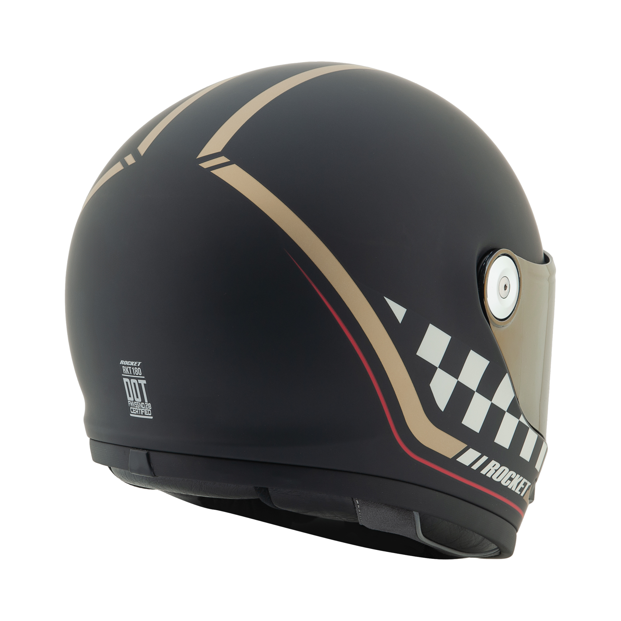 Foto 4 pulgar | Casco Joe Rocket Rkt 180 Classic 92’ Certificación Dot, Mica Resistente A Rayos Uv, Ventilación Cross Link Y F