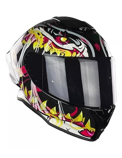 Foto 1 | Casco Para Moto Kov Buster Skualo Negro Cert Dot Mica Humo