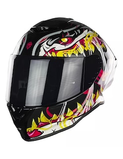 Foto 3 | Casco Para Moto Kov Buster Skualo Negro Cert Dot Mica Humo