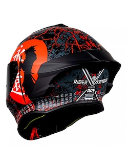 Foto 3 | Casco Integral Para Moto Kov Buster Rider Armour Rojo