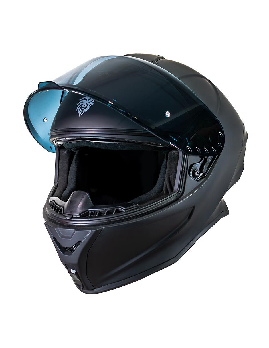 Foto 3 pulgar | Casco Kov Integral Moto Buster Negro Mate Certificado Dot