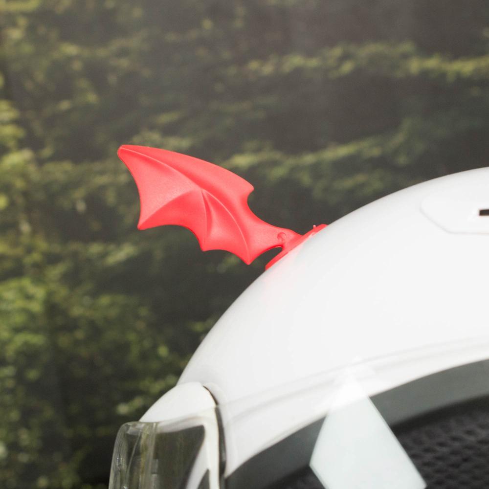 Foto 7 | Alas Para Casco De Moto Rojas Adorno Kinlley