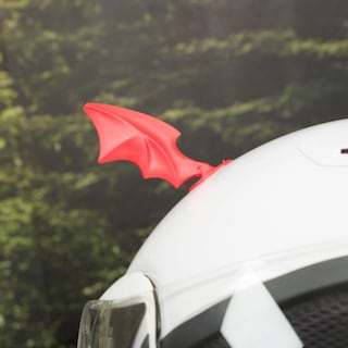 Foto 7 | Alas Para Casco De Moto Rojas Adorno Kinlley