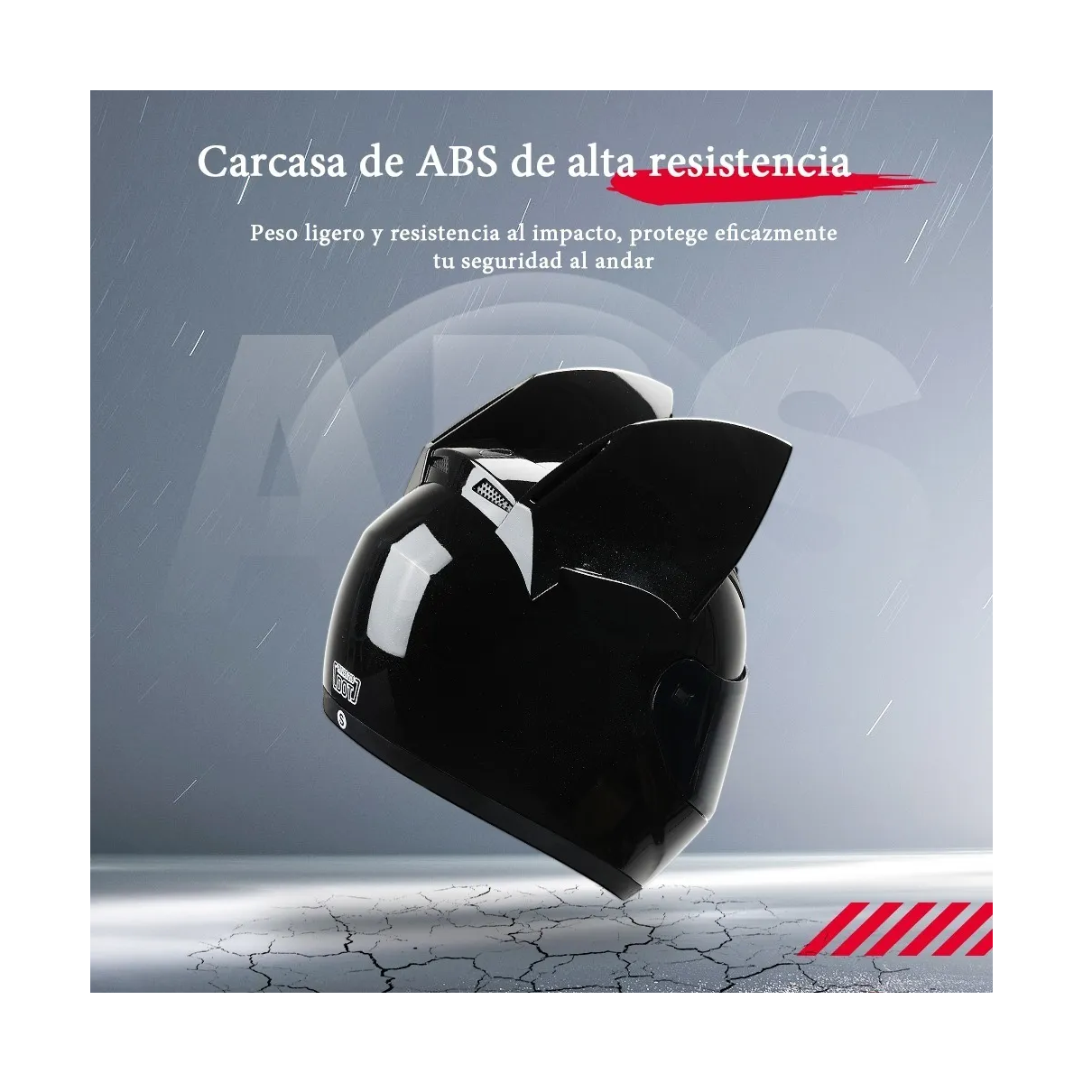 Foto 3 pulgar | Casco Certificado Con Bluetooth Oreja De Gato Talla Ch Eo Safe Imports Esi-19998 Negro