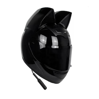 Foto 1 | Casco Certificado Con Bluetooth Oreja De Gato Talla M/g Eo Safe Imports Esi-19999 Negro