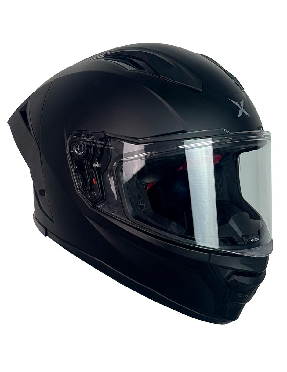 Foto 2 pulgar | Casco Integral De Moto X- Kov Velux Solido Negro Mate