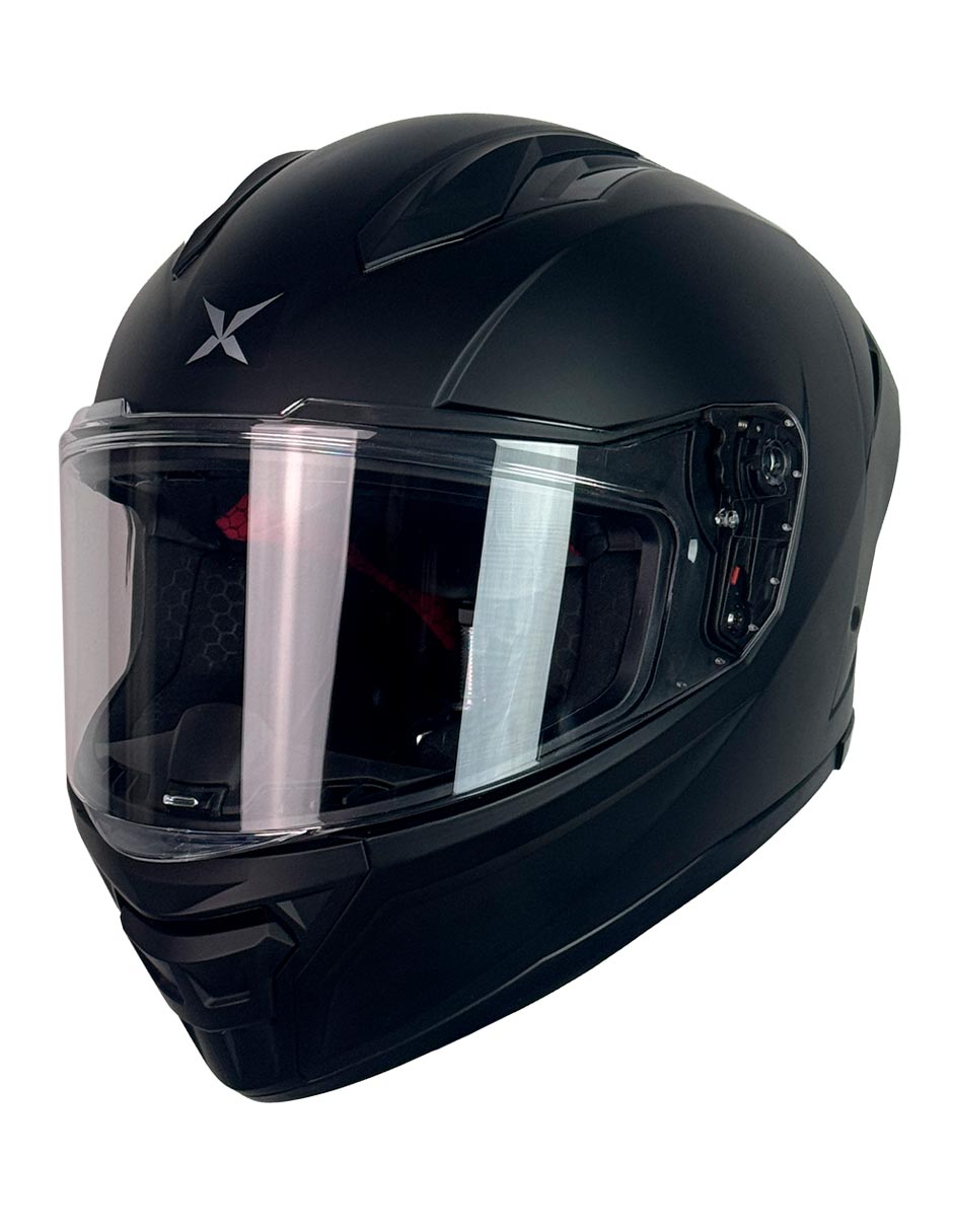 Foto 4 pulgar | Casco Integral De Moto X- Kov Velux Solido Negro Mate
