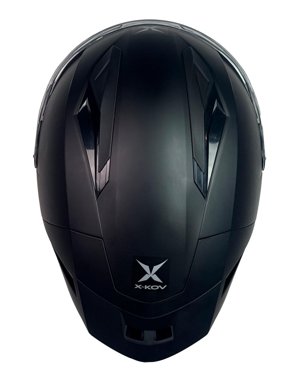 Foto 6 pulgar | Casco Integral De Moto X- Kov Velux Solido Negro Mate