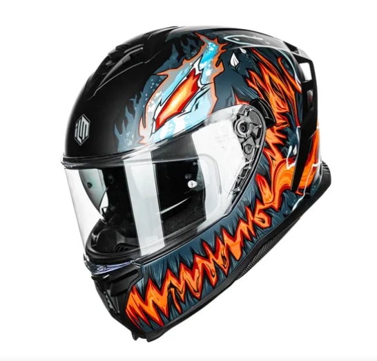 Foto 2 pulgar | Casco De Moto Ilm Mf567 Fire Red