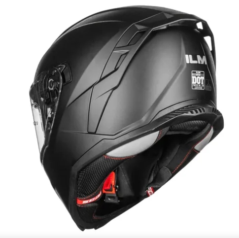 Foto 3 pulgar | Casco De Moto Ilm Mf567 Matte Black