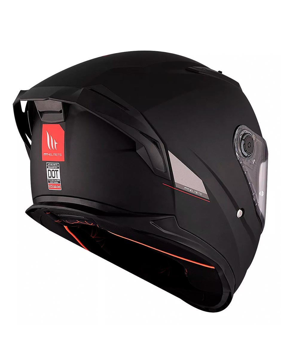 Foto 7 pulgar | Casco Mt Helmets Braker A1 Negro Mate Certificación Ece2206