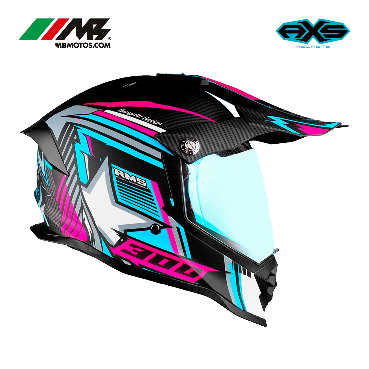 Casco Para Motocicleta Axs Performance Beretta Azul $1,189