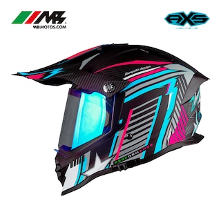Foto 3 | Casco Para Motocicleta Axs Beretta Azul