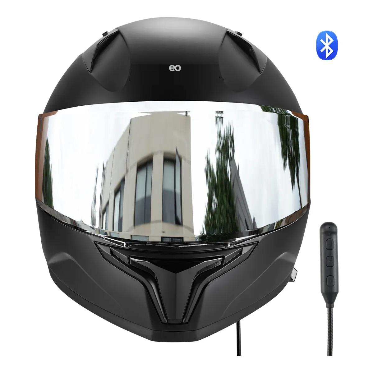 Foto 2 | Casco Integral Para Moto Certificado Dot Luz Led Bluetooth Talla: S  Eo Safe Imports Esi-20911 Negro