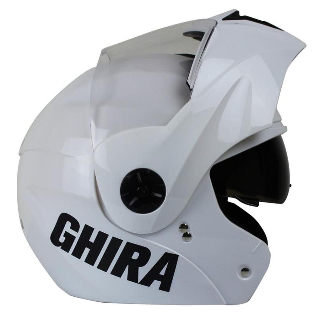 Foto 4 pulgar | Casco Ghira GH1000 Blanco Abatible SVS