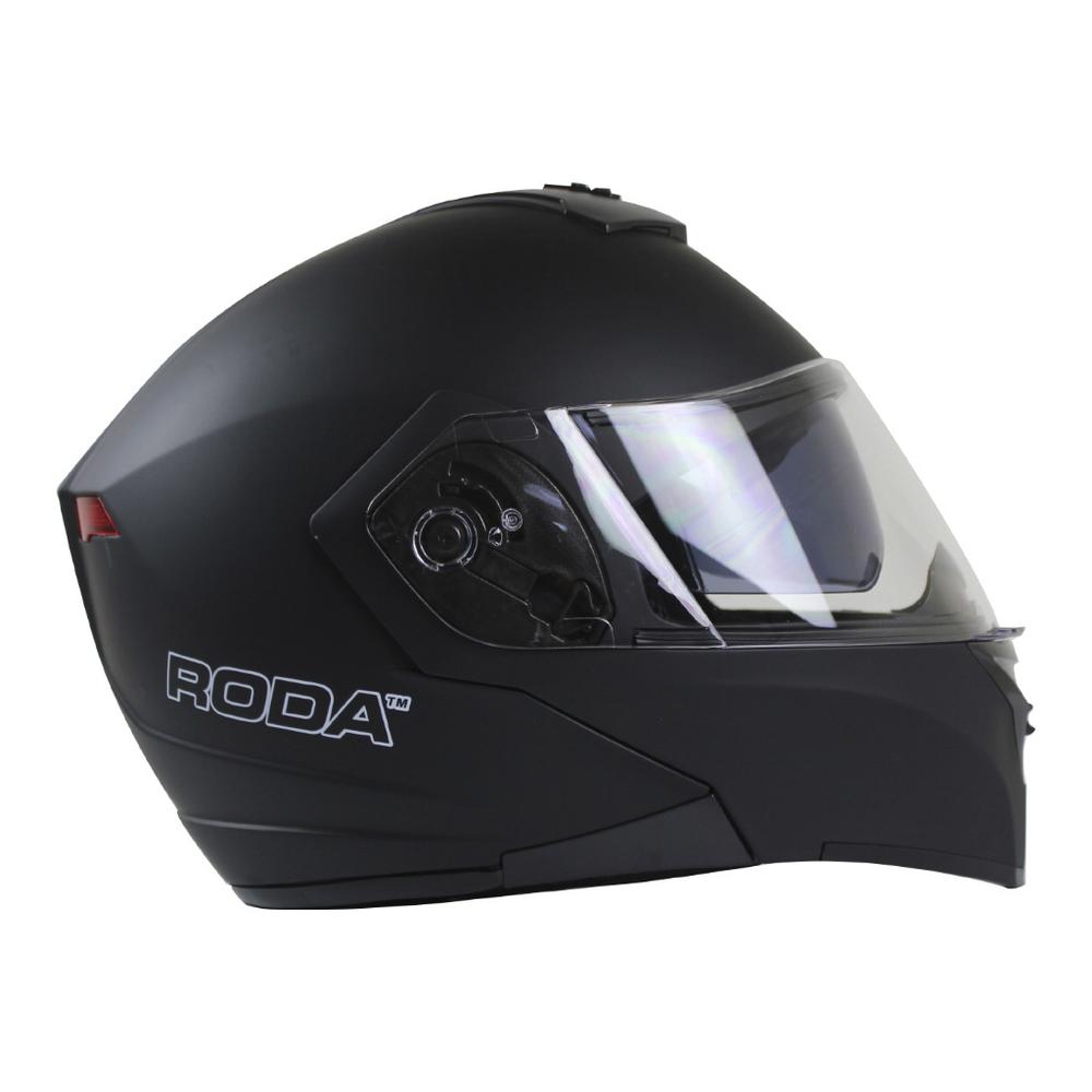 Casco Roda Luminar Negro Mate C/led Abatible Svs Multicolor