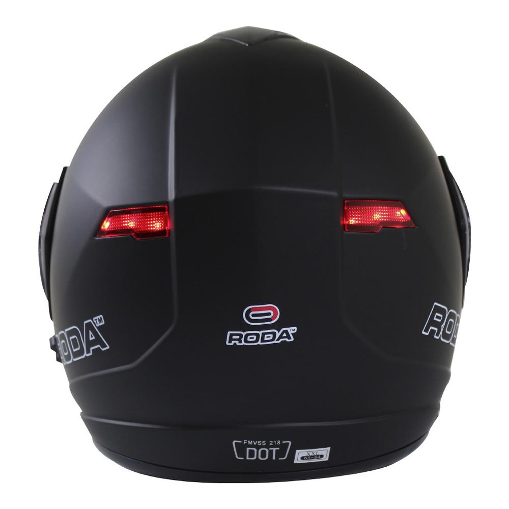 Foto 4 pulgar | Casco Roda Luminar Negro Mate C/led Abatible Svs Multicolor