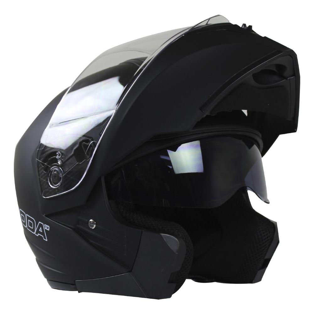 Foto 5 pulgar | Casco Roda Luminar Negro Mate C/led Abatible Svs Multicolor