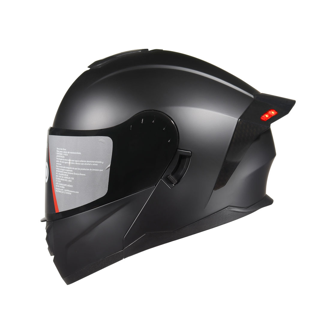 Foto 3 pulgar | Casco Abatible Edge Helmets Oficial Boston color Negro Certificado Dot Moto Talla XL