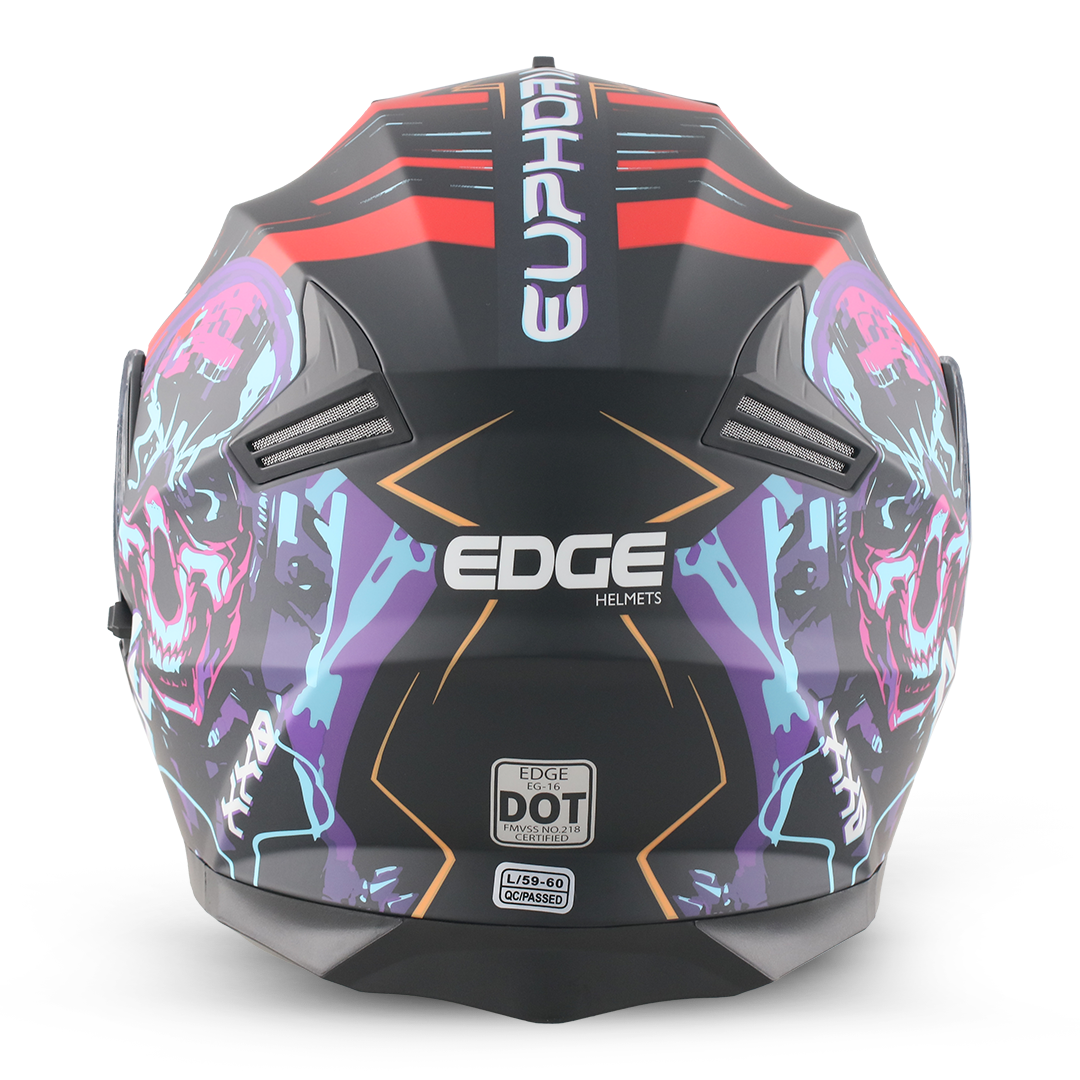 Foto 4 pulgar | Casco Abatible Edge Euforia Multicolor Talla M
