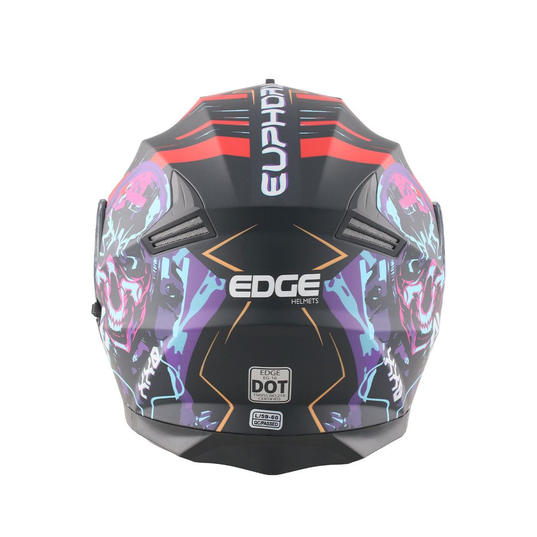 Foto 6 pulgar | Casco Abatible Edge Euforia Multicolor Talla M