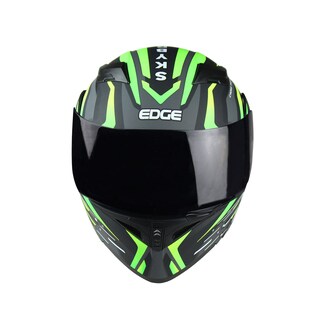 Foto 2 | Casco Abatible para Motocilista Edge Skybreaker Gris con Verde Certificado Dot Talla XXL
