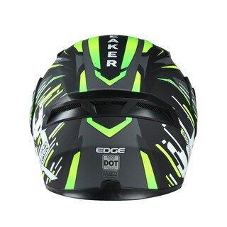 Foto 5 | Casco Abatible para Motocilista Edge Skybreaker Gris con Verde Certificado Dot Talla XXL