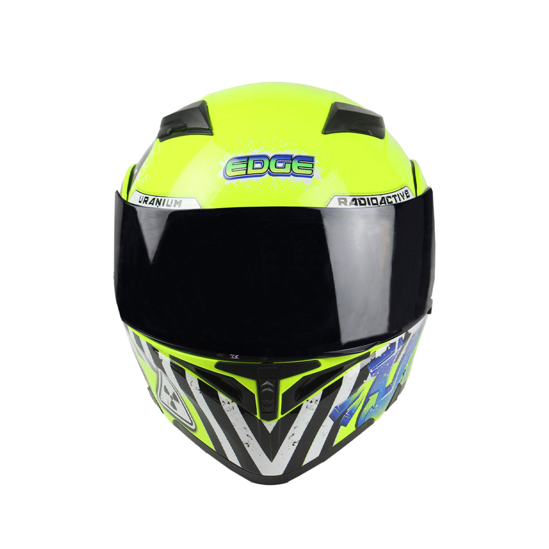 Foto 5 pulgar | Casco Edge Uranio color Verde Talla M para Motociclista