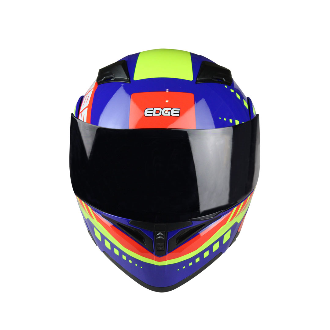 Foto 5 pulgar | Casco Edge Max Speed color Azul Talla Xxl para Motociclista
