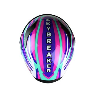 Foto 3 | Casco Edge Skybreaker color Azul Talla M para Motociclista
