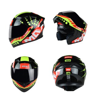 Foto 1 | Casco Edge Max Speed color Amarillo Talla L para Motociclista
