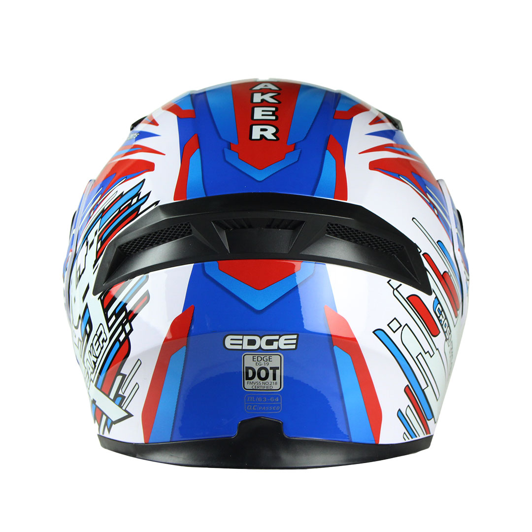 Foto 6 pulgar | Casco Edge Skybreaker color Azul Talla Xxl para Motociclista