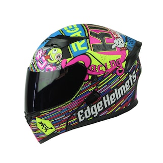 Foto 2 | Casco Abatible Edge Helmets Oficial Racing 360 color Purpura Certificado Dot Moto Talla S