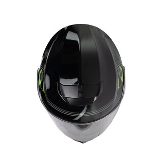 Foto 5 | Casco Abatible Edge Helmets Oficial Jet 2 M4 color Negro y Verde Certificado Dot Moto Talla M