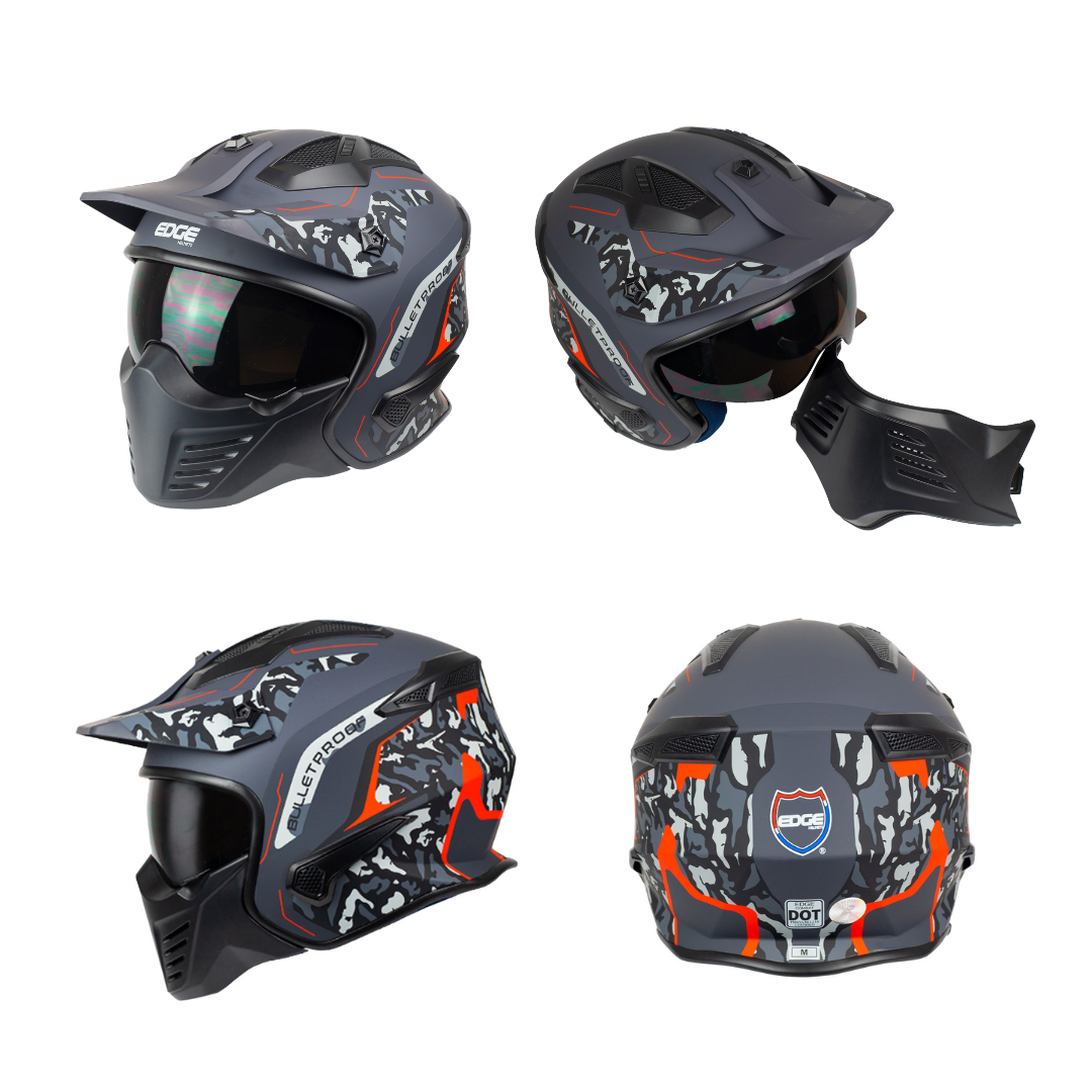 Foto 1 | Casco Edge Helmets color Negro Talla L para Motociclista