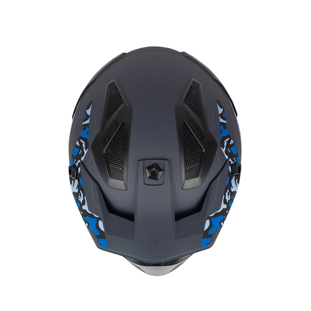Foto 5 pulgar | Casco Edge Helmets color Negro Talla M para Motociclista