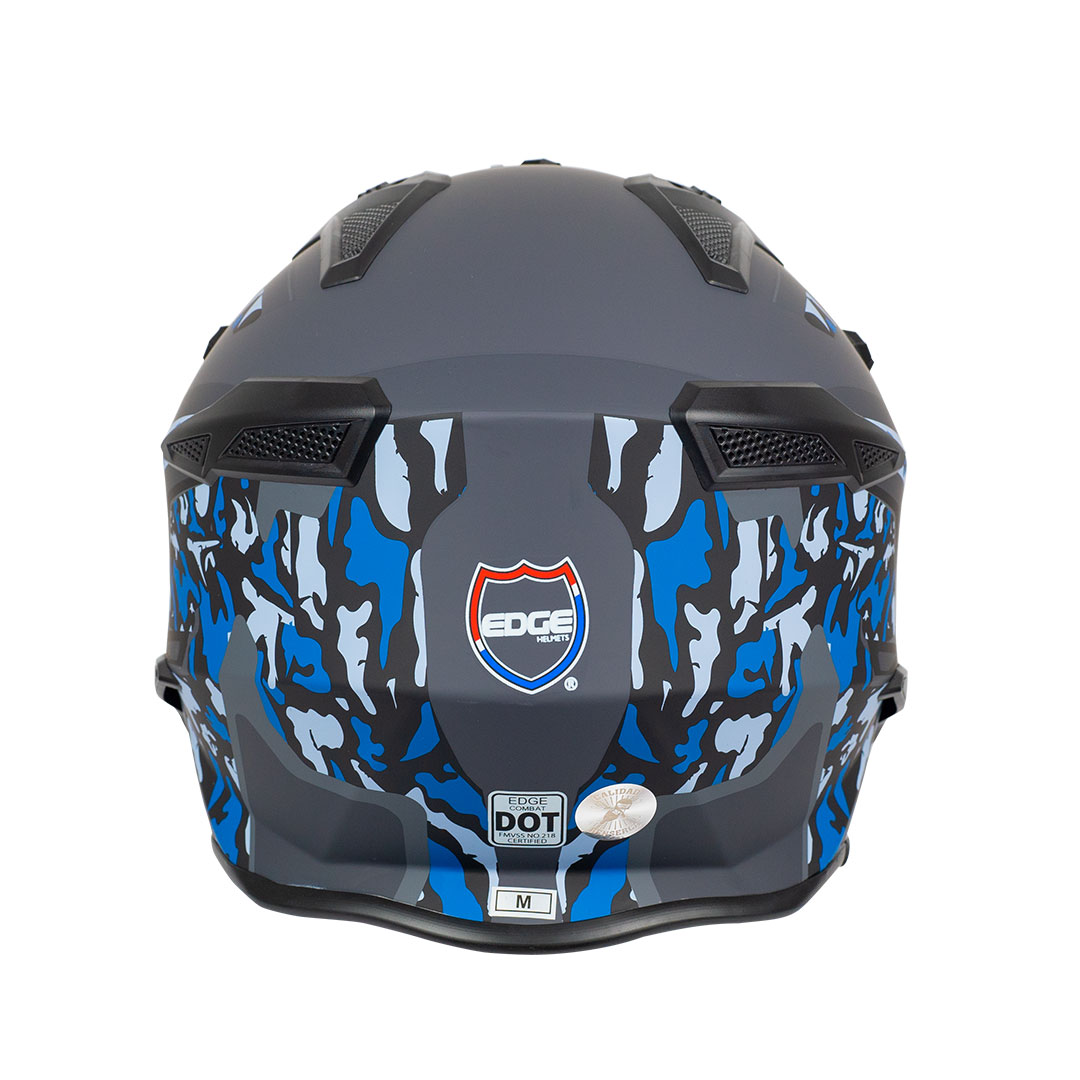 Foto 7 pulgar | Casco Edge Helmets color Negro Talla M para Motociclista