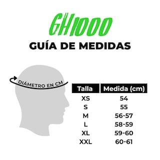 Foto 5 | Casco Ghira GH1000 Blanco Abatible SVS