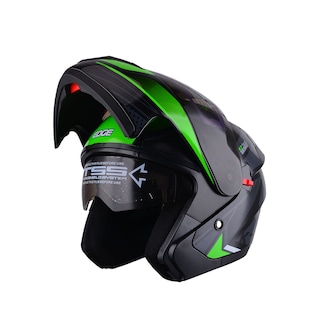 Foto 3 | Casco Abatible Para Moto Pilot K7 Edge Helmets Color Verde Talla M