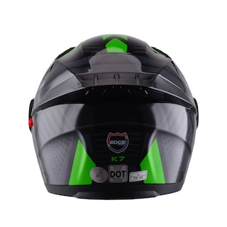 Foto 7 | Casco Abatible Para Moto Pilot K7 Edge Helmets Color Verde Talla M