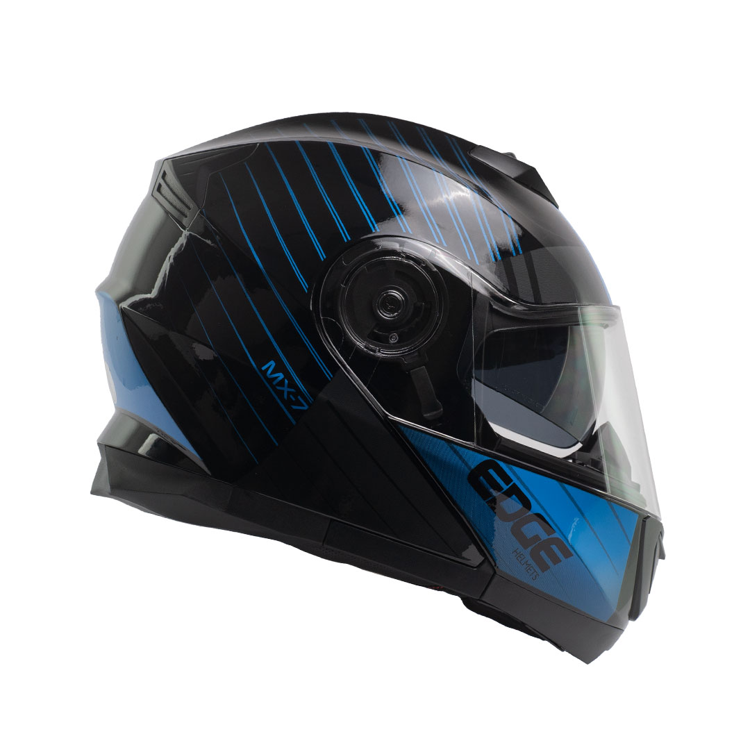 Foto 7 pulgar | Casco Abatible Edge Helmets Oficial Jet 2 Mx-7 Azul Certificado Dot Moto