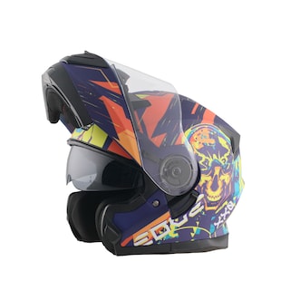 Foto 3 | Casco Abatible Edge Helmets Oficial Euforia Naranja